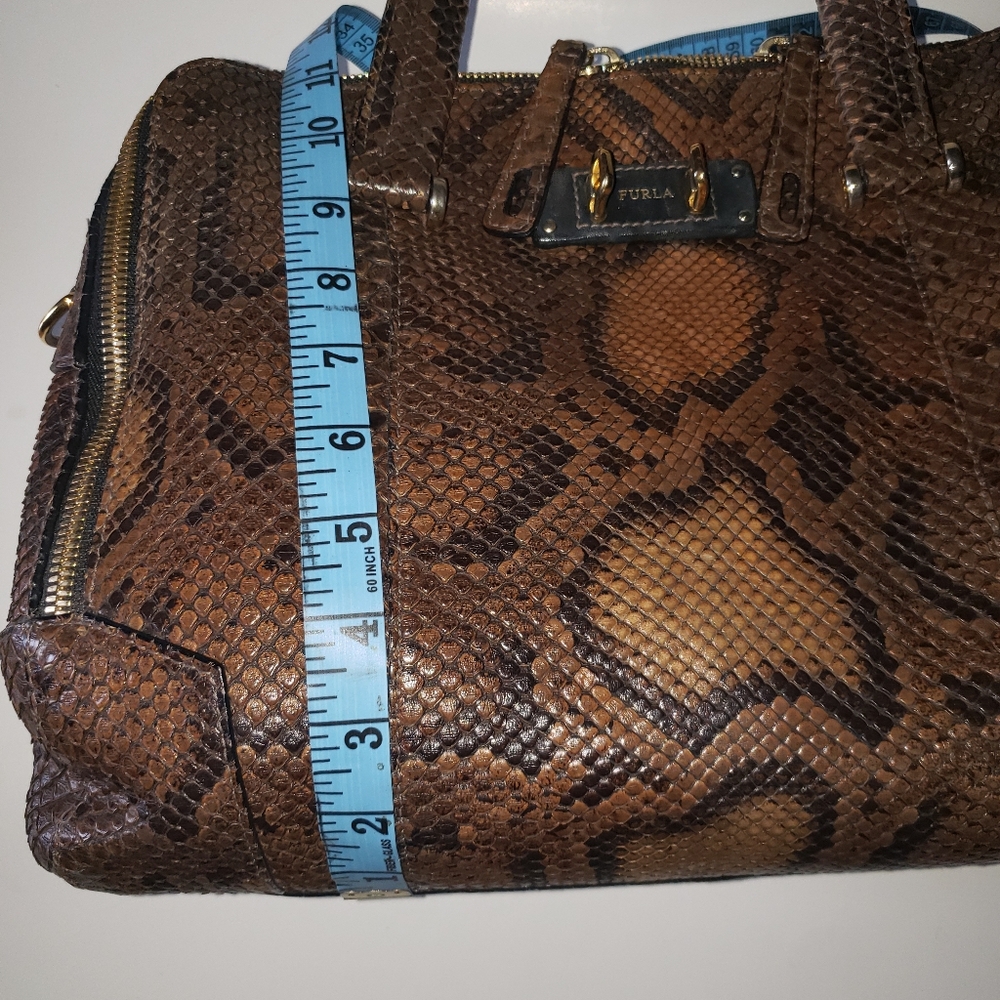 Furla Rare Python Handbag NWOT - Picture 8 of 13